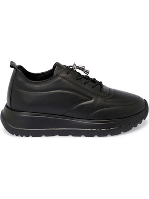 Tergan Siyah Hakiki Deri Kadın Sneaker - K25S1AY68169-A23
