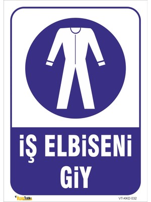 Mediwiz Iş Elbiseni Giy Levhası Levha 25X35 cm Dekota 3 mm