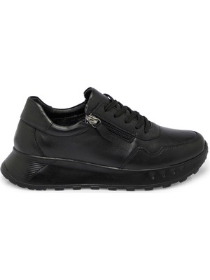 Tergan Siyah Hakiki Deri Kadın Sneaker - K25S1AY68230-A23