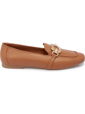 Tergan Taba Hakiki Deri Kadın Loafer - K25S1AY68358-A29