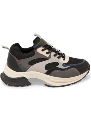 Tergan Siyah Vegan - Tekstil Kadın Sneaker - K25S1AY68176-O3C
