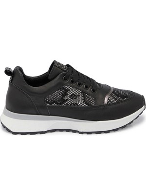 Tergan Siyah Hakiki Deri Kadın Sneaker - K25S1AY68231-A23