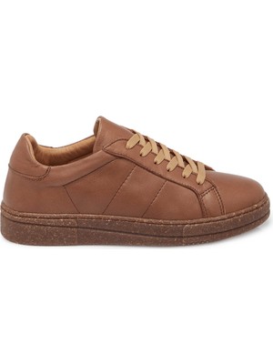 Tergan Kahverengi Hakiki Deri Kadın Sneaker - K25S1AY68206-K68
