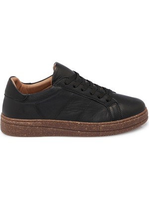 Tergan Siyah Hakiki Deri Kadın Sneaker - K25S1AY68206-A23