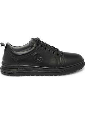 Tergan Siyah Hakiki Deri Erkek Sneaker - E25S1AY57449-A23