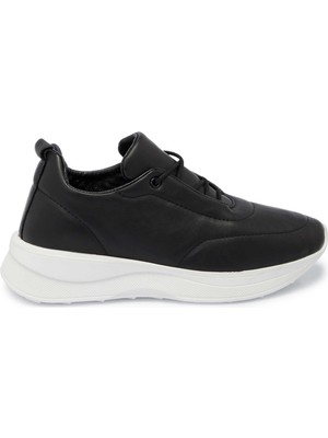 Tergan Siyah Hakiki Deri Kadın Sneaker - K25S1AY68201-A23