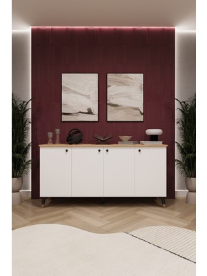 Asra Trend Lüks Konsol Tv Ünitesi %100 Mdf Salon ve Yemek Odası Ünitesi KNSL01