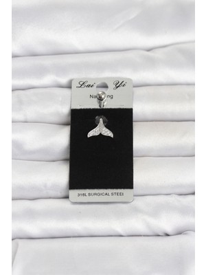 Akıllı Bayi 316L Cerrahi Çelik Dolphin Kuyruk Model Göbek Piercing