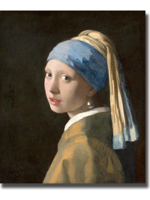 Rosaart Johannes Vermeer Inci Küpeli Kız Posteri, Girl With A Pearl Earring, Klasik Sanat, Dekoratif Duvar Posteri