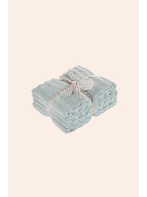 İrya Arora %100 Pamuk 4'lü Havlu Seti 50X90 cm Powder Blue