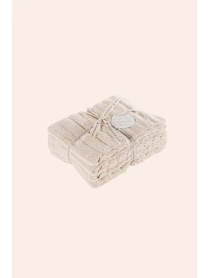 İrya Arora %100 Pamuk 4'lü Havlu Seti 50X90 cm Sandy Beige
