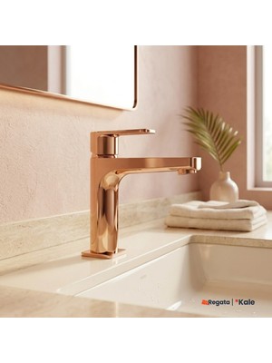 Kale Sempre Rose Gold Lavabo Bataryası