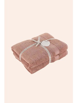 İrya Mısır %100 Mısır Pamuğu 2'li Havlu Seti 70X140 cm Copper Rose