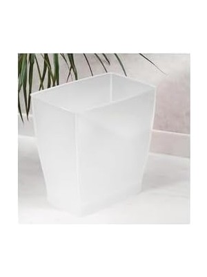 Livizmir Moda Idesign 64720EU Spa Rechteckiger Mülleimer, 11 Liter, Mattiert