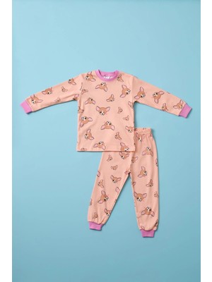 Bony Socks Kız Çocuk Sevimli Köpek Desenli Pijama Takımı