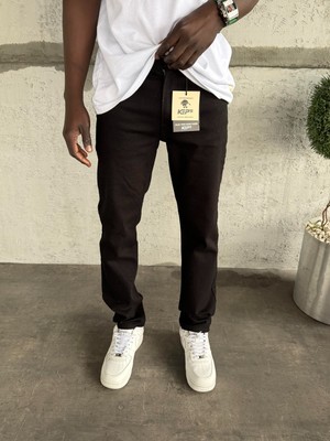 KağanKY Siyah Likralı Regular Fit Jean