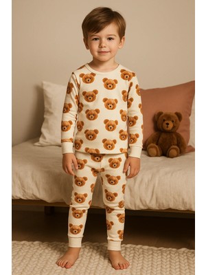 Bony Socks Çocuk Teddy Desenli Pijama Takımı