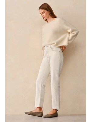 The White Company Marlow Düz Paça Kadın Jean Pantolon