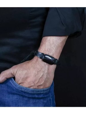 Bezos Isim Yazılabilen Ayarlanabilir Ölçü Deri Bileklik