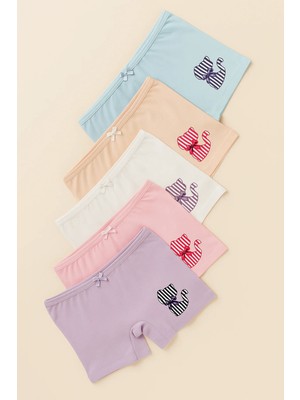Bony Socks Kız Çocuk 5'li Kedi Desenli Boxer