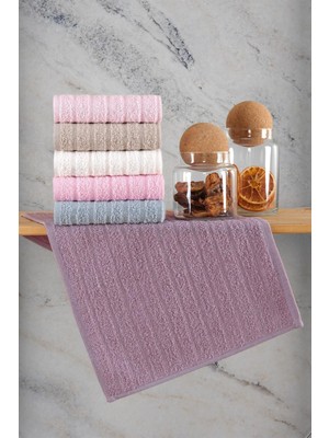 Seraser Home Tekstil Path | 6'lı 30X50 cm El ve Yüz Havlu Seti | Mutfak Havlusu