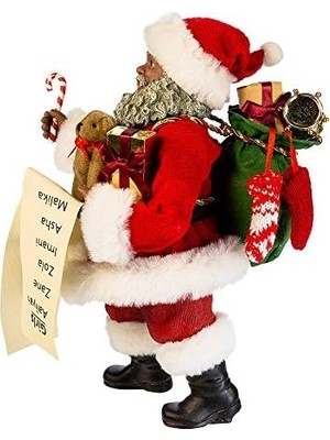 Livizmir Moda Kurt Adler 26,5 cm Fabriche' Siyah Noel Baba ve Şeker Kamışı