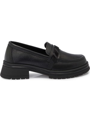 Tergan Siyah Hakiki Deri Kadın Makosen - K25S1AY68167-A23