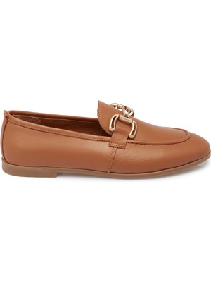Tergan Taba Hakiki Deri Kadın Loafer - K25S1AY68359-A29