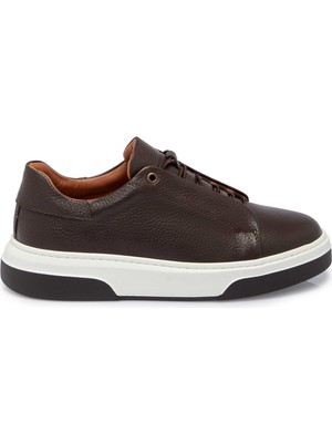 Tergan Kahverengi Hakiki Deri Erkek Sneaker - E25S1AY57424-A42
