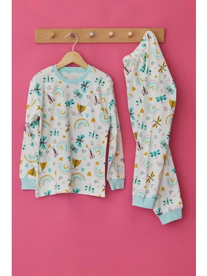 Bony Socks Kız Çocuk Kelebek Desenli Pijama Takımı