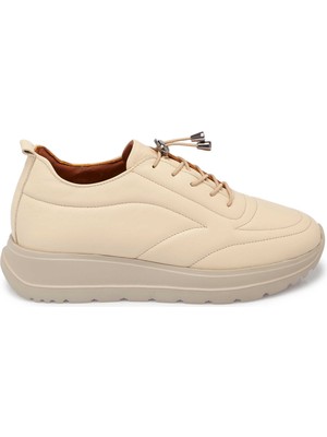 Tergan Bej Hakiki Deri Kadın Sneaker - K25S1AY68169-A25