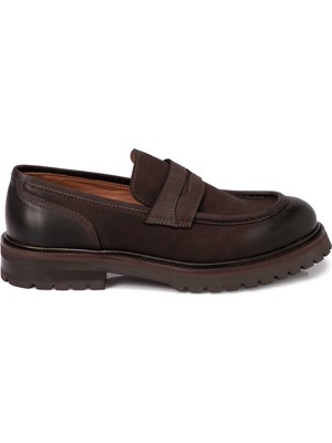 Tergan Kahverengi Hakiki Deri Erkek Loafer - E25S1AY57459-A24