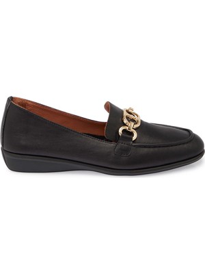 Tergan Siyah Hakiki Deri Kadın Loafer - K25S1AY68199-A23