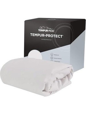 Livizmir Moda Tempur-Pedic Tempur-Protect Su Geçirmez Yatak Koruyucu, Tam, Beyaz