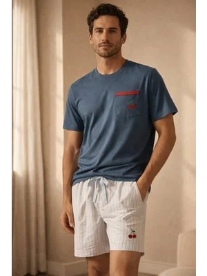 Bony Socks Erkek Mediterranean Şortlu Pijama Takımı