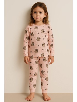 Bony Socks Çocuk Kedi Desenli Pijama Takımı