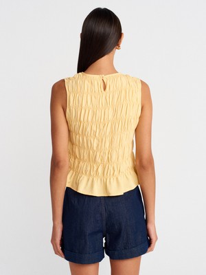 Dilvin 50845- Crop Bluz