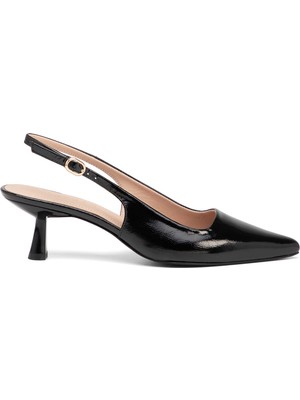 Tergan Siyah Hakiki Rugan Deri Kadın Stiletto - K26Y1AY68391-A07