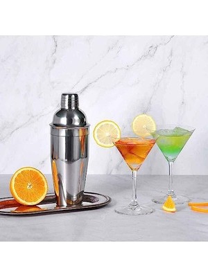 Livizmir Moda Perlotus 550 cc Çelik Kokteyl Shaker Karıştırıcı Profesyonel Kalite