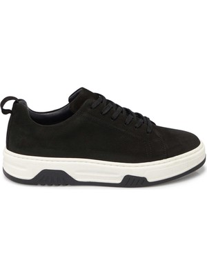 Tergan Siyah Hakiki Nubuk Deri Erkek Sneaker - E25S1AY57475-A64