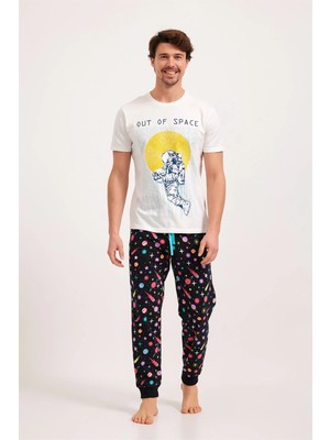 Bony Socks Supernova Erkek Pijama Takım Siyah