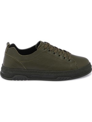Tergan Haki Hakiki Deri Kadın Sneaker - K25S1AY68174-H48