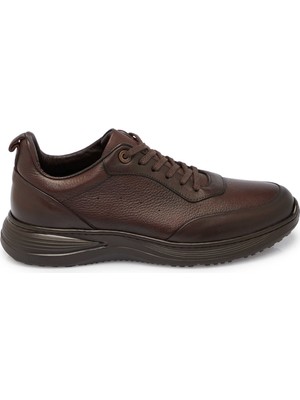 Tergan Kahverengi Hakiki Deri Erkek Sneaker - E25S1AY57441-A24