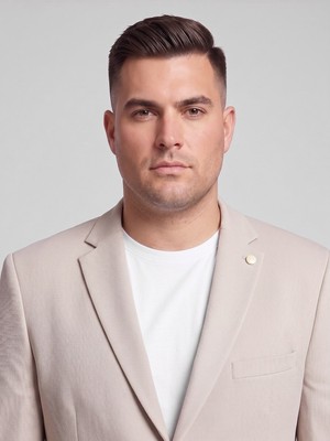 Plus Scorpion Büyük Beden Erkek Blazer Ceket – Klasik Yaka Modern Kesim Şık Kumaş Ceket