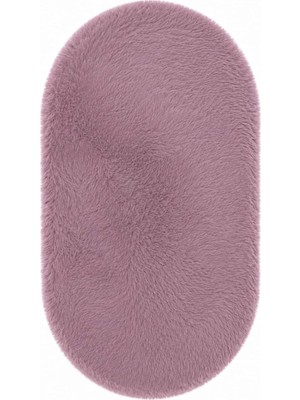 Sihirli Halı Nuvy Serisi 40007 Model Lavanta Pembe Renk Oval Kesim Halı