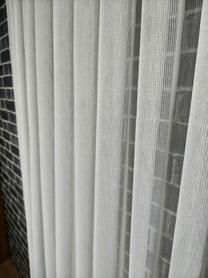 Stor Zebra 1. Kalite 1x3 (Sık) Pileli Ağır Gramajlı Dökümlü Premium Çelik Tül -Ütü Istemez Kırışma Yapmaz