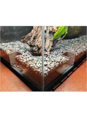 Frefly Store 13 cm Doğal Petg Malzeme Akvaryum Köşe Mağarası, Eğlenceli Oyun