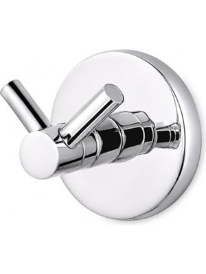 Frefly Store Alper Banyo Bornoz Havlu Askısı, 304 Paslanmaz Çelik, Krom Kaplama Ikili Askılık, Yapışkanlı ve Vidalı Montajlı, 5 Yıl Garantili Banyo Aksesuarı