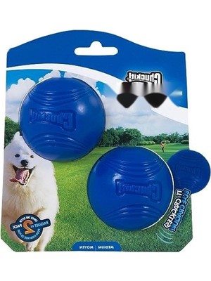 Frefly Store Orta Boy 2'li Paket Çıtır Top Köpek Oyuncağı