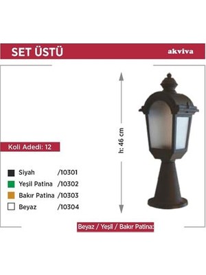 Jupiter Fayton Setüstü Sarı Patina Armatür